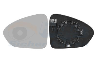 Sticla oglinda, oglinda retrovizoare exterioara VAN WEZEL 1717837