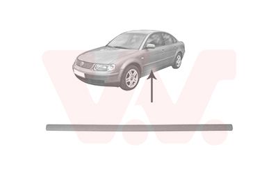 Levně Ozdobná / ochranná lišta, dveře VAN WEZEL 5836403