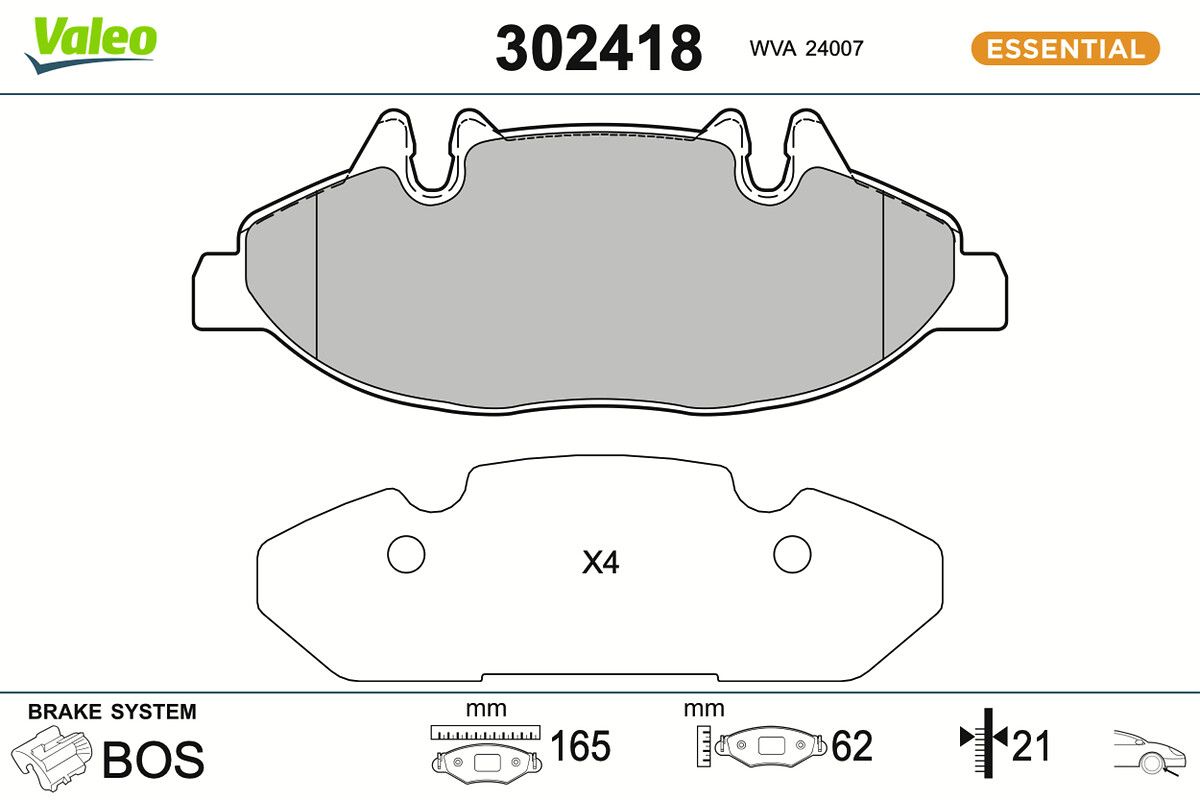 Комплект тормозных колодок, дисковый тормоз