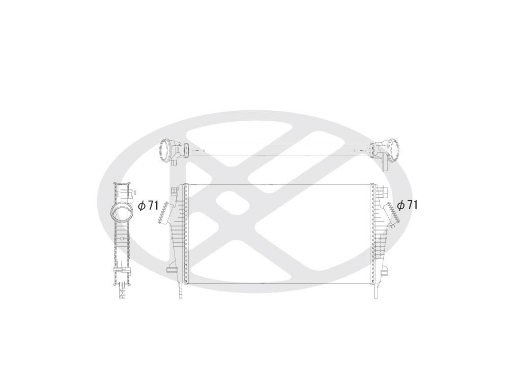 Intercooler, compresor KOYORAD IA460147