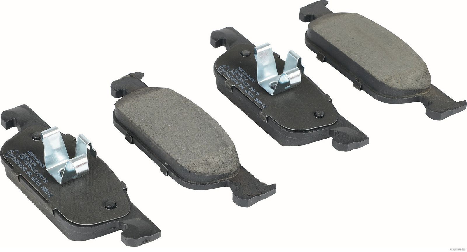 set placute frana,frana disc HERTH+BUSS JAKOPARTS J3600874