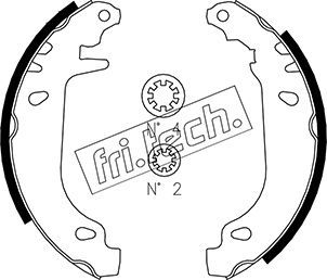 Zestaw szczęk hamulcowych FRI.TECH. 1022.032