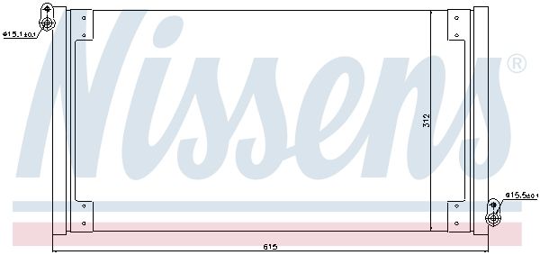 Kondenzátor klimatizácie NISSENS 940025