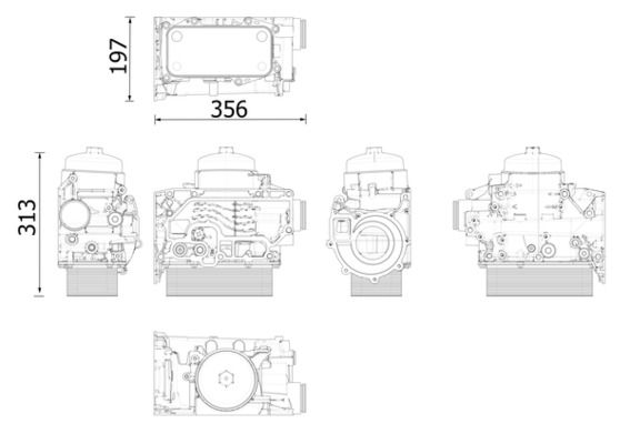 Radiator ulei, ulei motor MAHLE BEHR CLC 303 000S