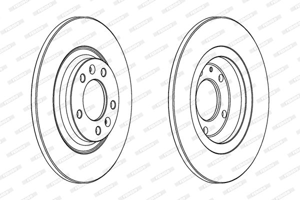 Tarcza hamulcowa FERODO DDF1275C