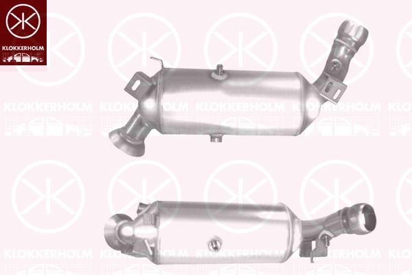 Filtr sadzy / filtr cząstek stałych, układ wydechowy KLOKKERHOLM 35188600