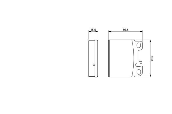 Zestaw klocków hamulcowych, hamulce tarczowe BOSCH 0 986 424 051