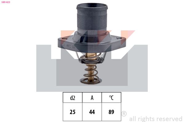 Termostat, środek chłodzący KW 580 423