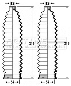 Zestaw osłon, układ kierowniczy FIRST LINE FSG3352