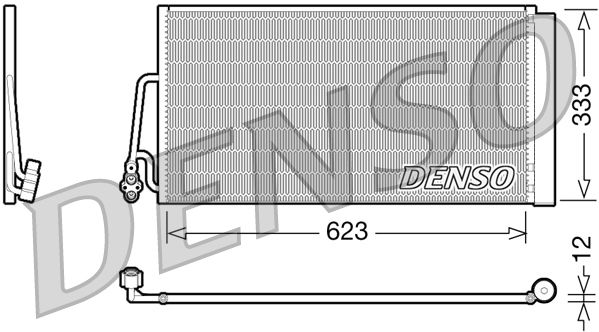 Kondenzátor, klimatizace DENSO DCN05102