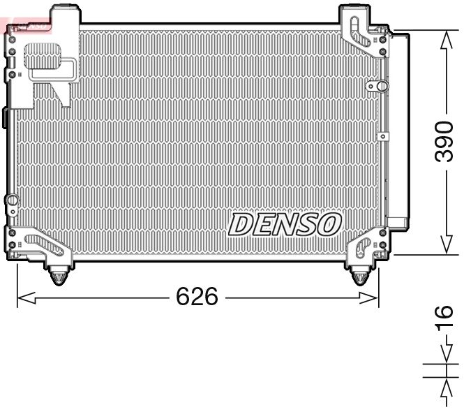 Kondenzátor klimatizácie DENSO DCN50044