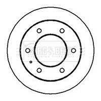 Tarcza hamulcowa BORG & BECK BBD5043