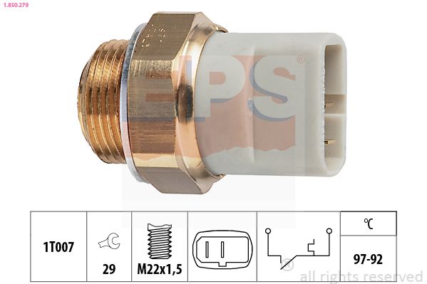 Levně Teplotní spínač, větrák chladiče EPS 1.850.279