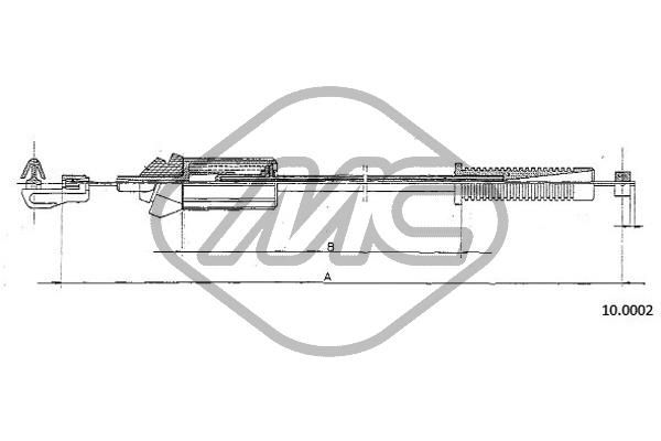 Linka gazu METALCAUCHO 80896