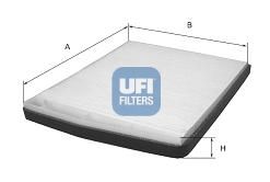 Filtr, vzduch v interiéru UFI 53.205.00