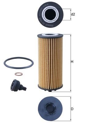 Filtr oleju KNECHT OX 1238D