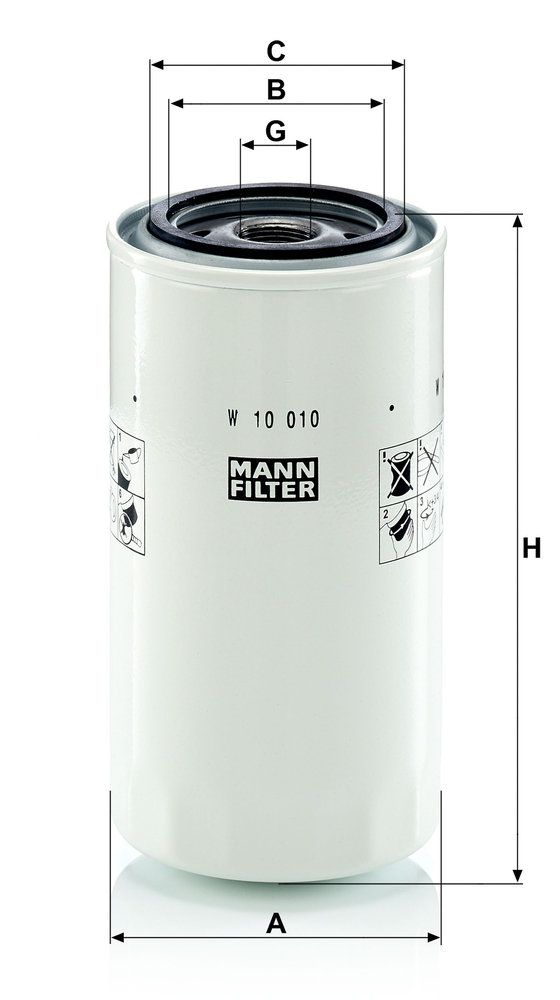 Levně Filtr, odvzdusneni klikove skrine MANN-FILTER W 10 010