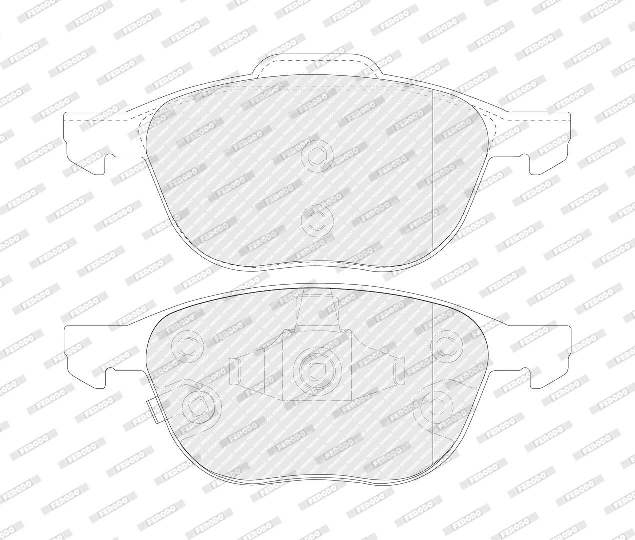 set placute frana,frana disc FERODO PREMIER ECO FRICTION FDB4709
