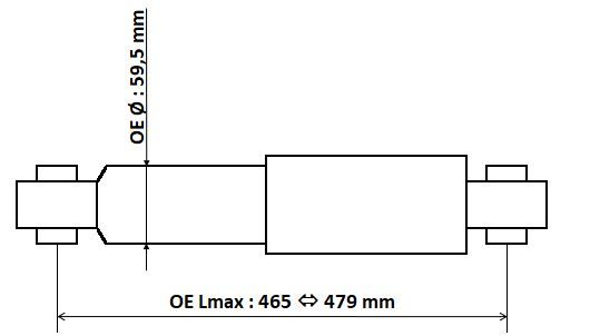 Tlmič pérovania KYB 3450023