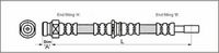 Conducta / cablu frana METZGER AUTOTEILE, Cod: 4113315