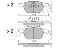 Bremsbelagsatz, Scheibenbremse