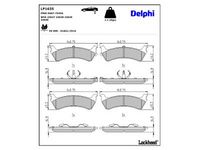 комплект спирачно феродо, дискови спирачки