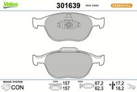 комплект спирачно феродо, дискови спирачки