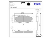 комплект спирачно феродо, дискови спирачки