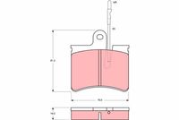 комплект спирачно феродо, дискови спирачки