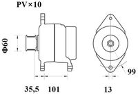 Thumbnail - Dynamo / alternator - MG976 - MAHLE