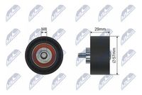 Rola ghidare/conducere, curea distributie NTY, Cod: RNK-AR-010
