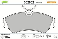 Bremsbelagsatz, Scheibenbremse