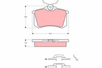 комплект спирачно феродо, дискови спирачки