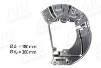 Dubļu sargs, Bremžu disks 55502 AIC