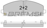 Комплект спирачно феродо, дискови спирачки BP3543 BREMSI