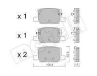 Bremsbelagsatz, Scheibenbremse