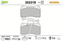 Bremsbelagsatz, Scheibenbremse