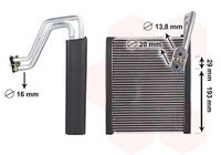 Evaporator, aer conditionat VAN WEZEL, Cod: 0201V700