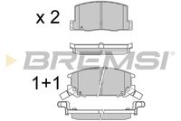 Комплект спирачно феродо, дискови спирачки BP2325 BREMSI
