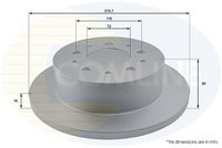 Disc frana COMLINE, Cod: ADC1577