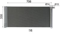 Thumbnail - Condensor, airconditioning - AC425000P - MAHLE