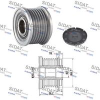 Fulie alternator SIDAT, Cod: 455077