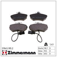 комплект спирачно феродо, дискови спирачки