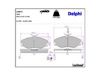 комплект спирачно феродо, дискови спирачки
