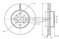Bremžu diski TX 70-72 TOMEX brakes