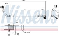 Conducta inalta presiune,aer conditionat NISSENS, Cod: 848008