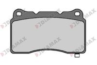 Комплект спирачно феродо, дискови спирачки N09667 DIAMAX
