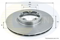 Disc frana COMLINE, Cod: ADC1259V