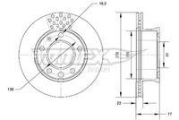 Bremžu diski TX 70-07 TOMEX brakes