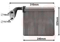 Vaporizator / Evaporator aer conditionat VAN WEZEL, Cod: 1800V426